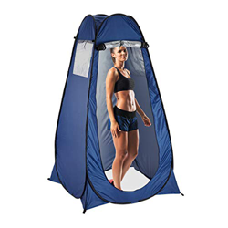 Relaxdays Tienda de Campaña Instantánea, Cambiador, Ducha WC Camping, UV50+, Poliéster-Acero, 1 Ud, 190x120x120 cm, Azul precio