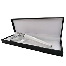 Pluma Estilográfica con caja de regalo, 13,5 cm, Plumas estilográficas ejecutivas de punta mediana, diario, convertidor de tinta, bolígrafo comercial, características