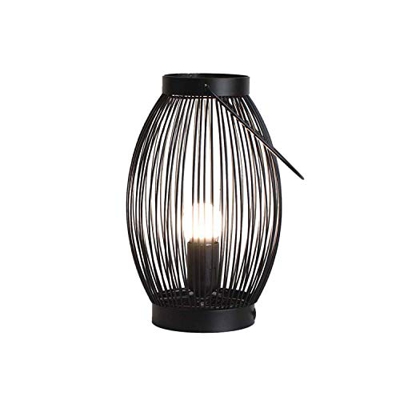 Lámpara de Mesa Shun Negro 18x18x28,5cm 7hSevenOn Deco
