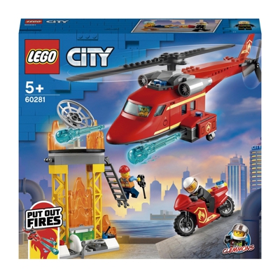City Helicóptero de Rescate de Bomberos - 60281, Juegos de construcción