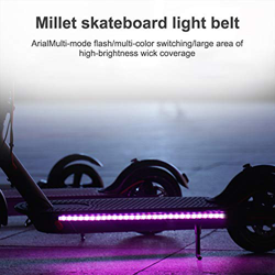 Phonleya Scooter eléctrico, Tira de Luces LED, Ciclismo Nocturno, Impermeable, Plegable, de Seguridad, monopatín, lámpara de Color Decorativa para Xia características