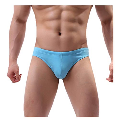 QinMMROPA bañador de Slip Hombre natación de Surf de Playa Natación Boxer bañadores Shorts Azul L