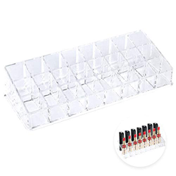 1pcs Organizador de Pintalabios Organizador de Lápiz Labial Almacenamiento de Lápiz Labial Soporte para Exhibición de Aceite y Pintalabios (24 Soporte en oferta