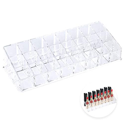 1pcs Organizador de Pintalabios Organizador de Lápiz Labial Almacenamiento de Lápiz Labial Soporte para Exhibición de Aceite y Pintalabios (24 Soporte
