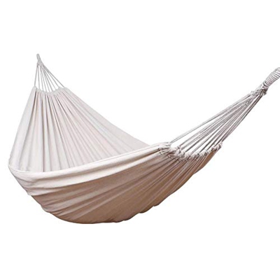 szdc88 Hamaca de lona para acampar al aire libre, columpio de lona de 200 x 150 cm, hamaca portátil adecuada para todas las edades y se puede utilizar