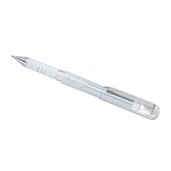 Pentel K230-W - Bolígrafo Hybrid Gel Grip DX en colores metálicos, blanco, paquete de 1 unidad precio