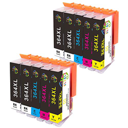 GLEGLE HP364XL Cartuchos de Tinta 10 Reemplazo para HP 364 364XL Alta Capacidad para HP Photosmart 5520 5510 5522 5524 6520 7510 7520, 4622 6510 5515  en oferta