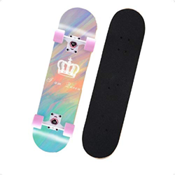TACKLY Skateboard Adulto Completo 7-9 Capas/Layers – monopatín Skate 31”x8 Madera de Arce para niños y Adultos Unisex – Apto para Todos los Niveles Pr características