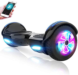 M MEGAWHEELS Hoverboard, Patinete electrico Auto Equilibrio 6.5 Pulgadas con Bluetooth, Fuerte Dual Motor y Hoverboard LED es un Regalo para niños. en oferta