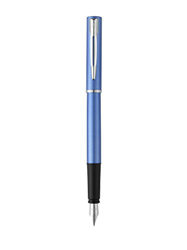 Waterman Allure - Pluma estilográfica, diseño lacado azul (acero de tamaño fino, incluye estuche) precio
