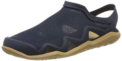 Crocs Swiftwater Mesh Wave Men, Sandalias Punta Cerrada para Hombre, Azul (Navy/Tan 4kl), 39/40 EU en oferta