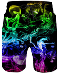 Rave on Friday Hombre Bañador Estampado 3D Impresos Funny Realista Fumar Gráfico Boardshorts Hawaii Funky Moda Shorts M precio