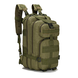 PULUSI Mochila táctica militar militar de 20 a 35 l, paquete de asalto Molle Bug Out Mochila Mochilas para actividades al aire libre, senderismo, camp características