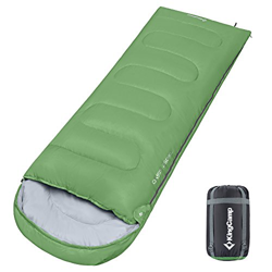 KingCamp Saco de Dormir Ultraligero de Momia Grande Individual para Adultos Camping Montaña Portátil Bolsa de Compresión Verano 220 x 75cm en oferta