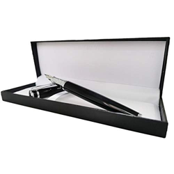 Pluma Estilográfica con caja de regalo, 13,5 cm, Plumas estilográficas ejecutivas de punta mediana, diario, convertidor de tinta, bolígrafo comercial, características