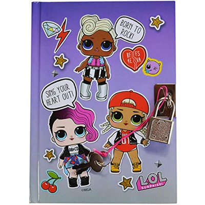 notebook c/lápiz A6 lol surprise 11x15,5X2 cms
