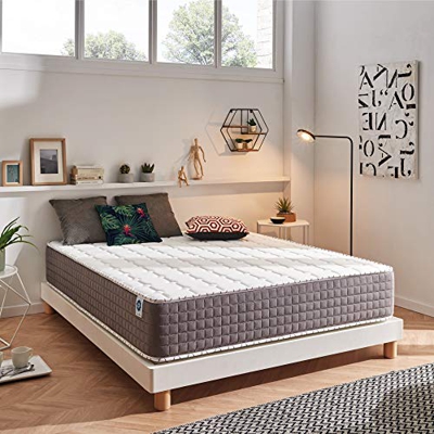 Naturalex | Extrafresh | Colchón 135x190 Cm Máxima Transpiración Sensación Fresca | Última Generación Látex BiAlveolar | Mejorado Distribución Soporte