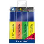 Blíster de 4 marcadores Staedtler flúor