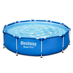 Bestway Steel Pro Framepool ohne Pumpe, rund, 305 x 76 cm Piscina, Azul características