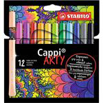 Rotulador Stabilo Cappi Arty estuche con 12 colores características