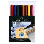 Set 8 marcadores permanentes Faber-Castell Multimark 1513F punta fina