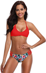 SHEKINI Conjunto de Bikini Sexy para Mujer Extraíble Traje de Baño Pushup Bikini Top Estampado de Impresión Bikini Bikini de Dos Piezas Traje de Baño  precio