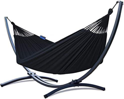 Potenza Hamaca con Soporte De Jardin Exterior para 2 Personas Doble Multicolor Hamaca De Tela XXL 220x160 200kg Marco De Acero Soporte Hamaca hasta 22 en oferta