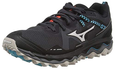Mizuno Wave Mujin 7, Zapatillas para Carreras de montaña Mujer, Imán/Cristal Gris/Azul, 38 EU