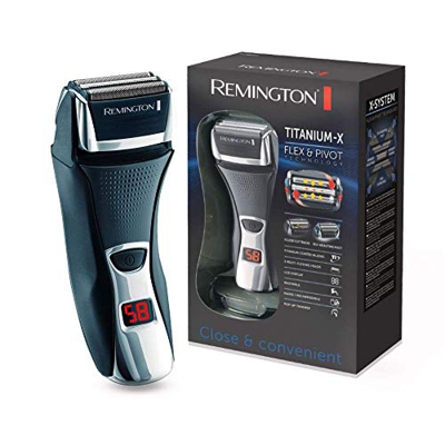Remington Titanium-X Dual Foil F7800 Afeitadora de Láminas Inalámbrica, Tecnología de Afeitado Triple