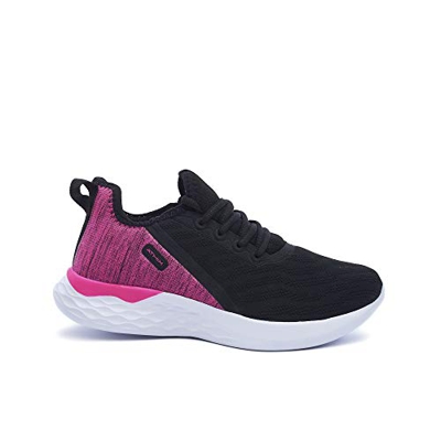 ATHIX Allure Flexy - Zapatillas de Correr para Mujer, Negro (Negro/Rosa Citric), 39 EU - Zapatillas Deportivas, cómodas y Transpirables