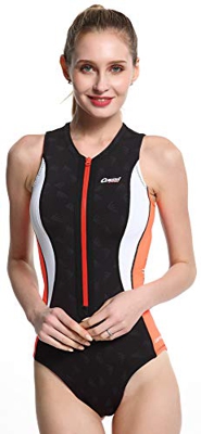 Cressi Termico Traje de Baño Mujer 2mm, Negro/Naranja, S/2