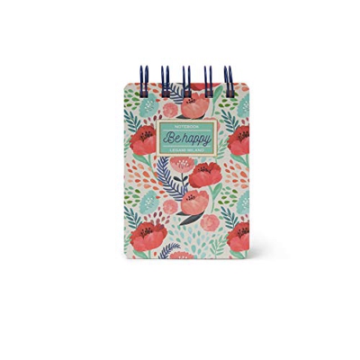 Bloco de Notas Pautado Flowers Mini