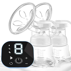 SaponinTree Sacaleches Eléctrico, Dobles PortáTil Recargable Con Extractor De Leche, Recargable Bomba de Leche con Pantalla táctil LCD Inteligente, 3  precio