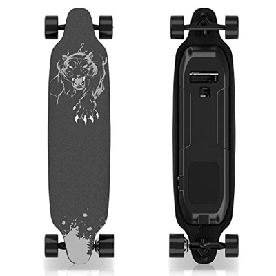 HITWAY Monopatín eléctrico, Patinete eléctrico de Cuatro Ruedas con Mando, Velocidad máxima 28-32 km / h, Adecuado para Adolescentes y Adultos