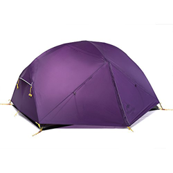 Naturehike Mongar Tienda de campaña de mochilero Ligero 2 Personas para el Excursionismo, el Senderismo y el Camping (Púrpura) precio