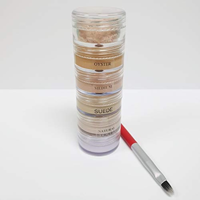 Xanthelasma Corrector Pila con polvo fijador, corrector y cepillo (ligero)