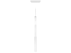 Homemania - Lámpara de Techo de Cristal, Color Blanco, 3 x 3 x 55 cm, 1 LED, 4 W, 266 LM, 3000 K, 220-240 V características