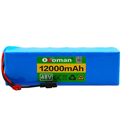 Batería De E-Bike 48 V 12ah 13s3p Alta Potencia 18650 Batería De Iones De Litio para Bicicleta Eléctrica DIY 48 V BMS Protección precio