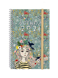 Finocam - Agenda 2021 Semana vista apaisada Espiral Design Collection Lady Español, Mediano - E5-117x181 mm características