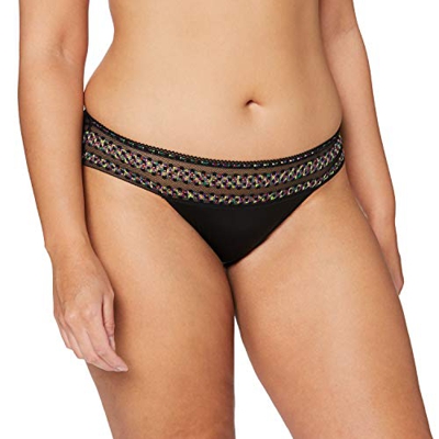 Calvin Klein Braguita de Bikini, Negro (Black 001), (Talla del Fabricante: X-Small) para Mujer