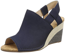 Clarks Spiced Bay, Sandalias Punta Cerrada Mujer, Azul (Navy Combi-), 39.5 EU en oferta