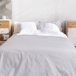 Funda nórdica Algodón Percal - Jasmin Blanco cama 180 o 200 cm en oferta