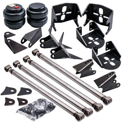 Trasero Triangulated 4 Link Kit Brackets 2500 Bags Air Ride Suspension 2500 LBS