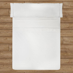 Juego Sábanas Algodón Percal - Vivo Perlado Blanco cama 150 cm precio