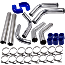 Nuevo 2.5 pulgada Kit de tubo de aluminio Turbocompresor Intercooler piping kit Universal en oferta