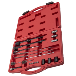 Juego de limpieza de asientos de inyector de 21 piezas Juego de herramientas de cepillos de extractor de sello de guía de cortadores en oferta