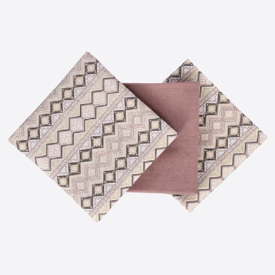 Paños Cocina 3 pzas Algodón - Cenefa 050x070 cm Beige