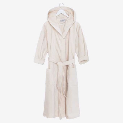 Albornoz Terciopelo - Basic LM Vainilla talla L Vainilla