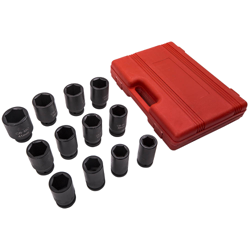 Juego de herramientas de impacto profundo de 12 piezas de 3/4  pulgadapulgadas de largo alcance, 24-41 mm características