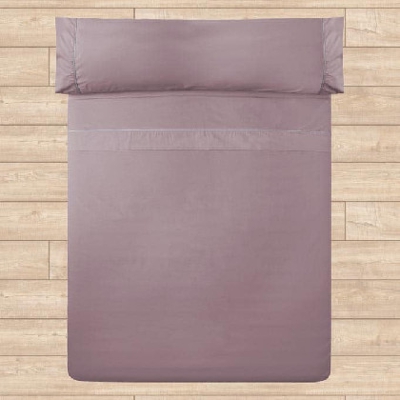 Juego Sábanas Algodón Percal - Vivo Perlado cama 150 cm Maquillaje